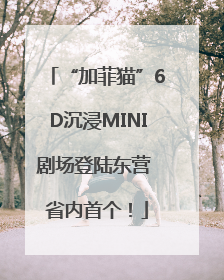 “加菲猫”6D沉浸MINI剧场登陆东营 省内首个！