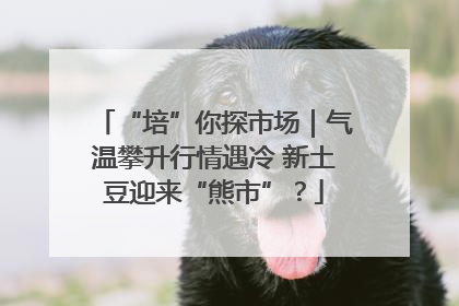 “培”你探市场｜气温攀升行情遇冷 新土豆迎来“熊市”？