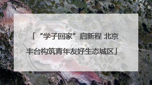 “学子回家”启新程 北京丰台构筑青年友好生态城区