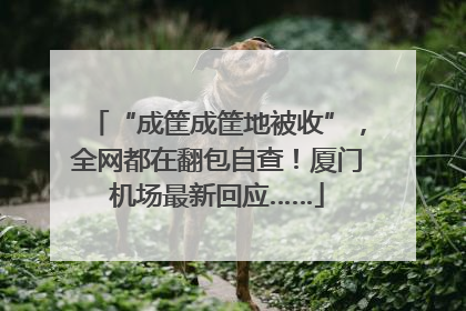 “成筐成筐地被收”，全网都在翻包自查！厦门机场最新回应……