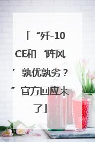 “歼-10CE和‘阵风’孰优孰劣？”官方回应来了