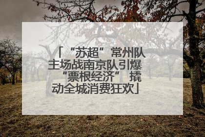 “苏超”常州队主场战南京队引爆“票根经济” 撬动全城消费狂欢