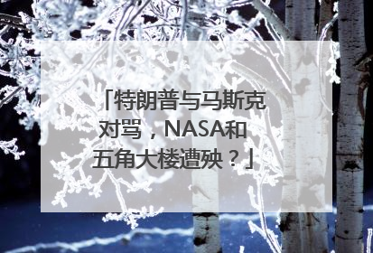 特朗普与马斯克对骂，NASA和五角大楼遭殃？