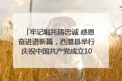 牢记嘱托铸忠诚 感恩奋进谱新篇，西盟县举行庆祝中国共产党成立104周年文艺晚会