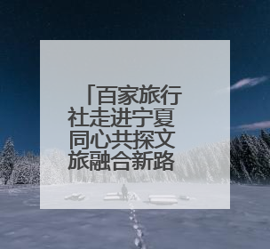百家旅行社走进宁夏同心共探文旅融合新路径