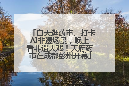 白天逛药市、打卡AI非遗场景，晚上看非遗大戏！天府药市在成都彭州开幕