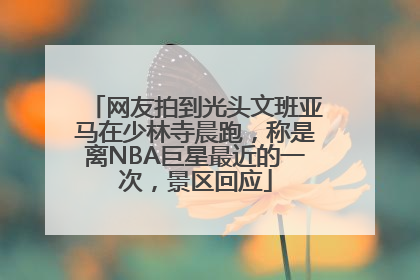网友拍到光头文班亚马在少林寺晨跑，称是离NBA巨星最近的一次，景区回应