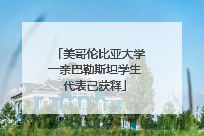 美哥伦比亚大学一亲巴勒斯坦学生代表已获释
