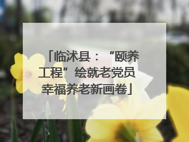 临沭县：“颐养工程”绘就老党员幸福养老新画卷