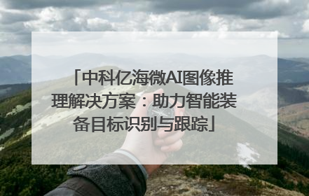 中科亿海微AI图像推理解决方案：助力智能装备目标识别与跟踪