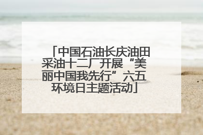 中国石油长庆油田采油十二厂开展“美丽中国我先行”六五环境日主题活动