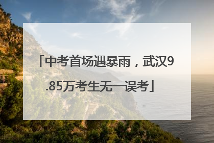 中考首场遇暴雨，武汉9.85万考生无一误考