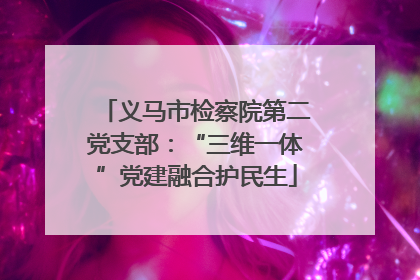 义马市检察院第二党支部：“三维一体”党建融合护民生
