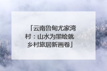 云南鲁甸尤家湾村：山水为墨绘就乡村旅居新画卷