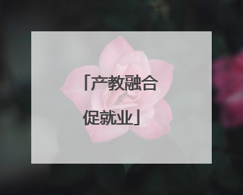 产教融合促就业