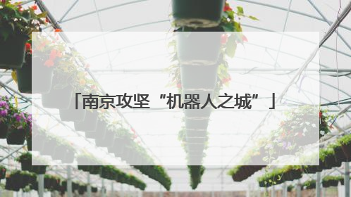 南京攻坚“机器人之城”
