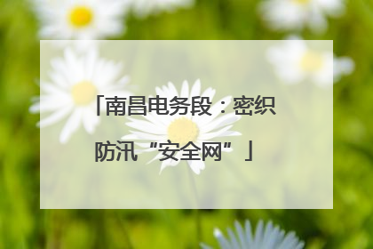 南昌电务段：密织防汛“安全网”