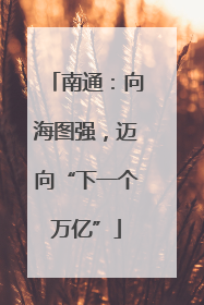 南通：向海图强，迈向“下一个万亿”