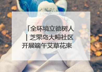全环境立德树人｜芝罘岛大疃社区开展端午艾草花束DIY活动
