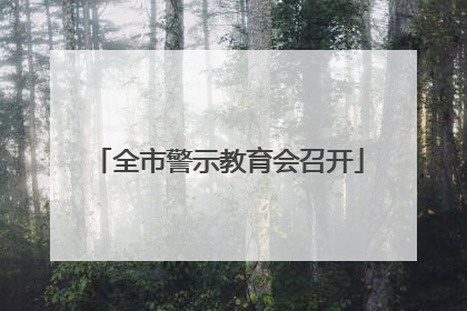 全市警示教育会召开