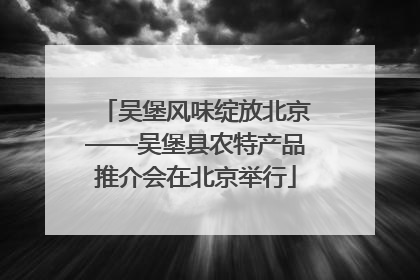 吴堡风味绽放北京——吴堡县农特产品推介会在北京举行