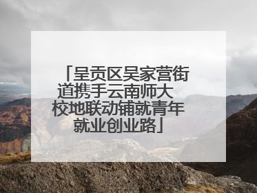 呈贡区吴家营街道携手云南师大 校地联动铺就青年就业创业路