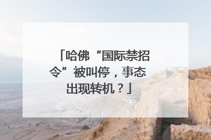 哈佛“国际禁招令”被叫停，事态出现转机？