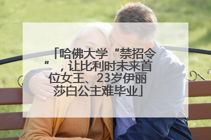 哈佛大学“禁招令”，让比利时未来首位女王、23岁伊丽莎白公主难毕业
