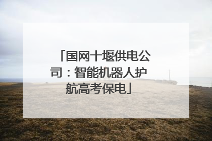 国网十堰供电公司：智能机器人护航高考保电