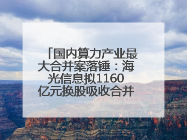 国内算力产业最大合并案落锤：海光信息拟1160亿元换股吸收合并中科曙光