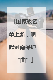 国家级名单上新，响起河南保护“曲”