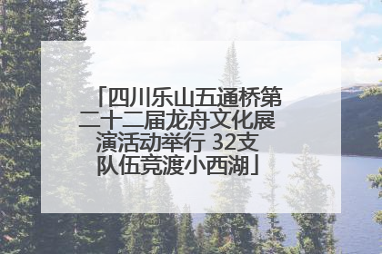 四川乐山五通桥第二十二届龙舟文化展演活动举行 32支队伍竞渡小西湖