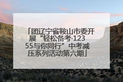 团辽宁省鞍山市委开展“轻松备考·12355与你同行”中考减压系列活动第六期