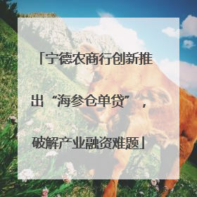 宁德农商行创新推出“海参仓单贷”，破解产业融资难题