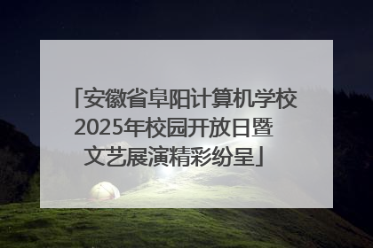 安徽省阜阳计算机学校2025年校园开放日暨文艺展演精彩纷呈