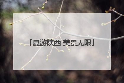 夏游陕西 美景无限