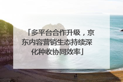多平台合作升级，京东内容营销生态持续深化种收协同效率
