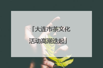 大连市茶文化活动高潮迭起