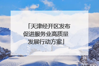 天津经开区发布促进服务业高质量发展行动方案