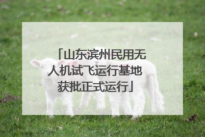 山东滨州民用无人机试飞运行基地获批正式运行