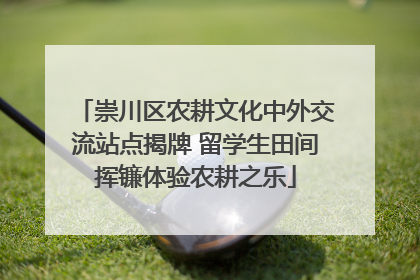崇川区农耕文化中外交流站点揭牌 留学生田间挥镰体验农耕之乐