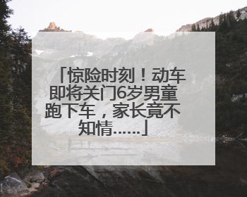 惊险时刻！动车即将关门6岁男童跑下车，家长竟不知情……