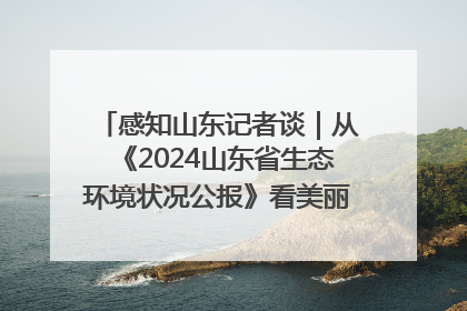 感知山东记者谈｜从《2024山东省生态环境状况公报》看美丽山东建设的“成绩单”与“任务书”