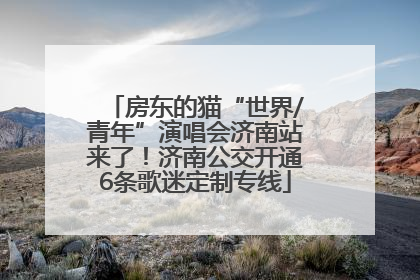 房东的猫“世界/青年”演唱会济南站来了！济南公交开通6条歌迷定制专线