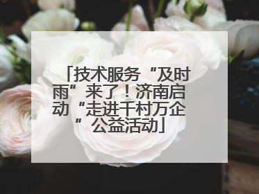 技术服务“及时雨”来了！济南启动“走进千村万企”公益活动