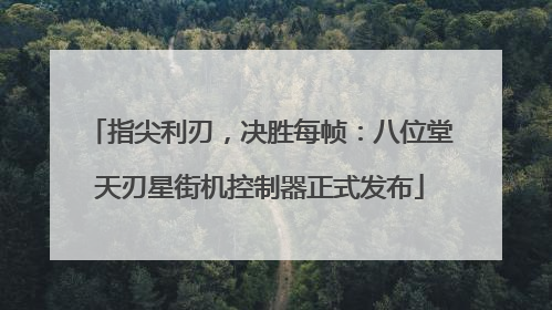 指尖利刃，决胜每帧：八位堂天刃星街机控制器正式发布