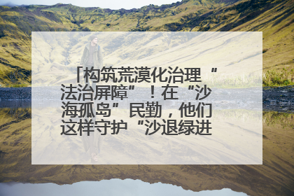 构筑荒漠化治理“法治屏障”！在“沙海孤岛”民勤，他们这样守护“沙退绿进”的生态奇迹
