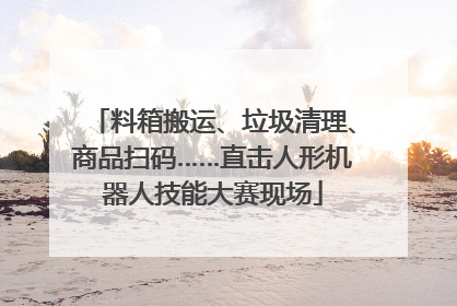 料箱搬运、垃圾清理、商品扫码……直击人形机器人技能大赛现场