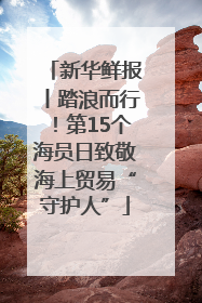 新华鲜报丨踏浪而行！第15个海员日致敬海上贸易“守护人”