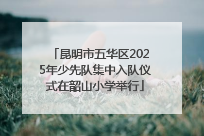 昆明市五华区2025年少先队集中入队仪式在韶山小学举行